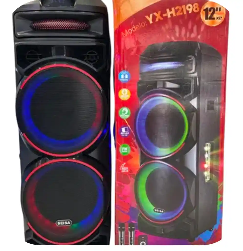 Parlante Bafle Equipo De Sonido Para Fiestas Cabina Seisa H2198