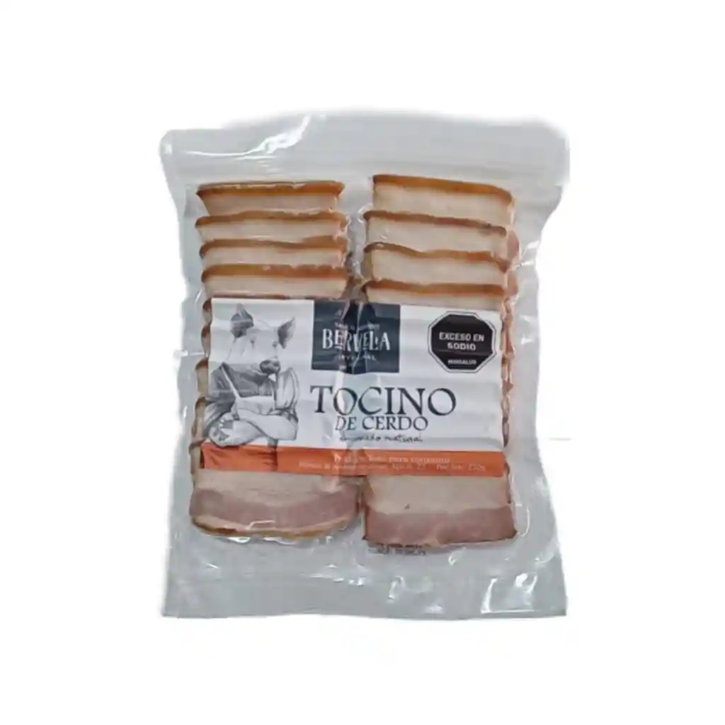 Tocino De Cerdo Tajado X250g Bervela