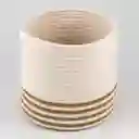 Cesta Decorativa Concepts Mediana Monocromia 24x24x24cm Natural