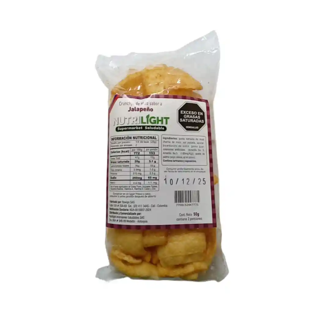 Chicharrines Jalapeño X50gr Nutrilight