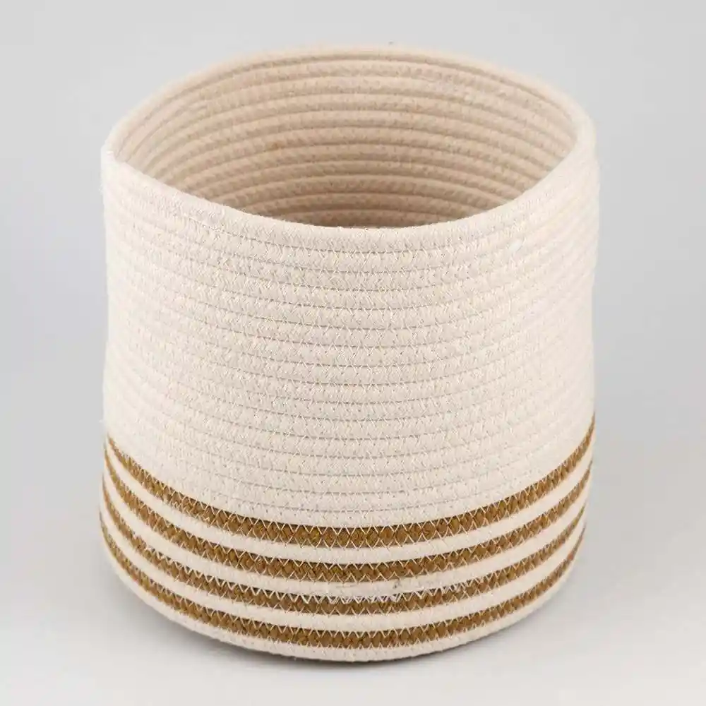 Cesta Decorativa Concepts Pequena Monocromia 20x20x20cm Natural