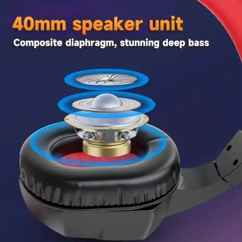 Diadema Gamer Weibo G62 / Auriculares Retroiluminados/audifonos Gamer Compatible Con Consolas