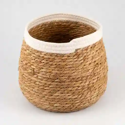 Cesta Decorativa Concepts Monocromia 23x24x23cm Blanco