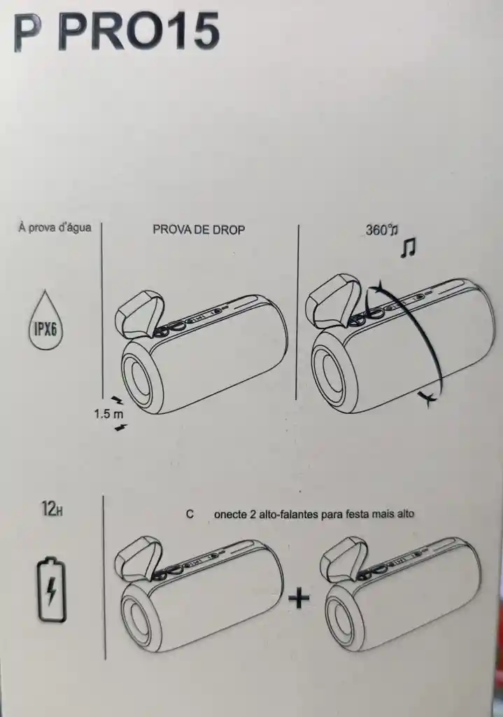Parlante Bluetooth Ppro15