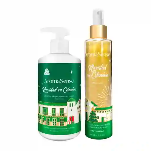 Jabon Liquido Aromasense +splash Vainilla Navidad Verde