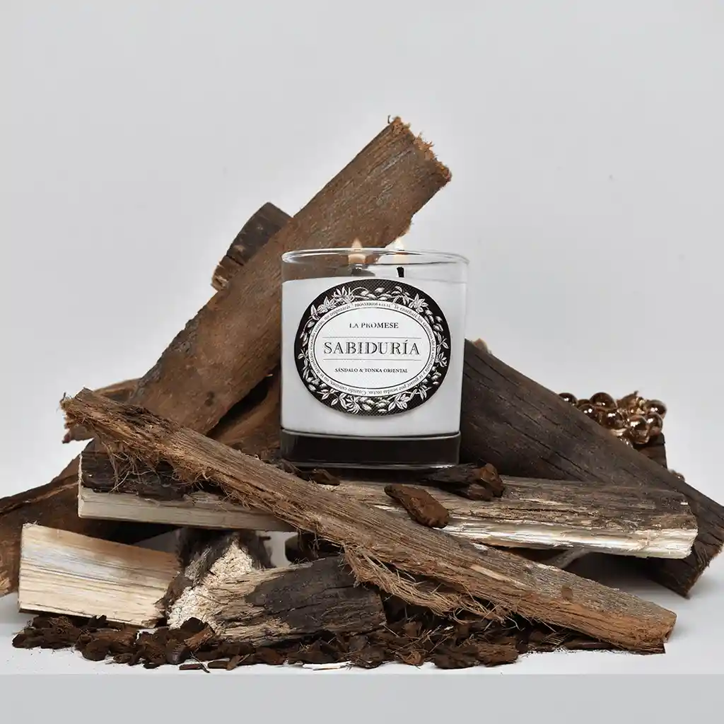 Sabiduría Vela Perfumada (sándalo & Tonka Oriental)
