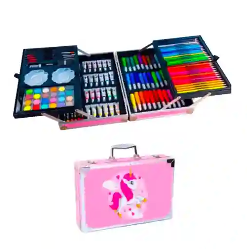 Caja De Marcadores Y Pinturas Para Niña De Regalo