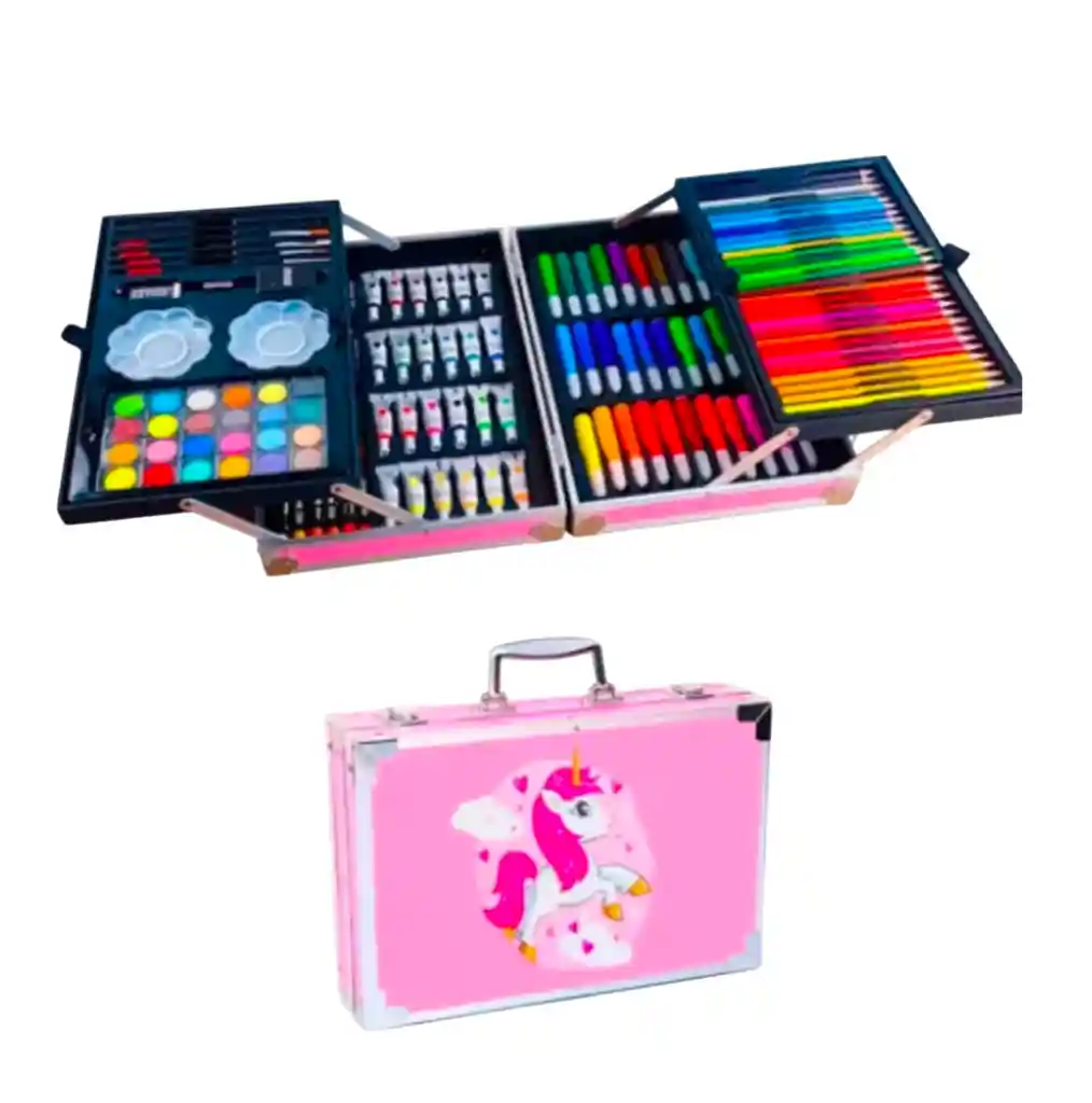 Caja De Marcadores Y Pinturas Para Niña De Regalo