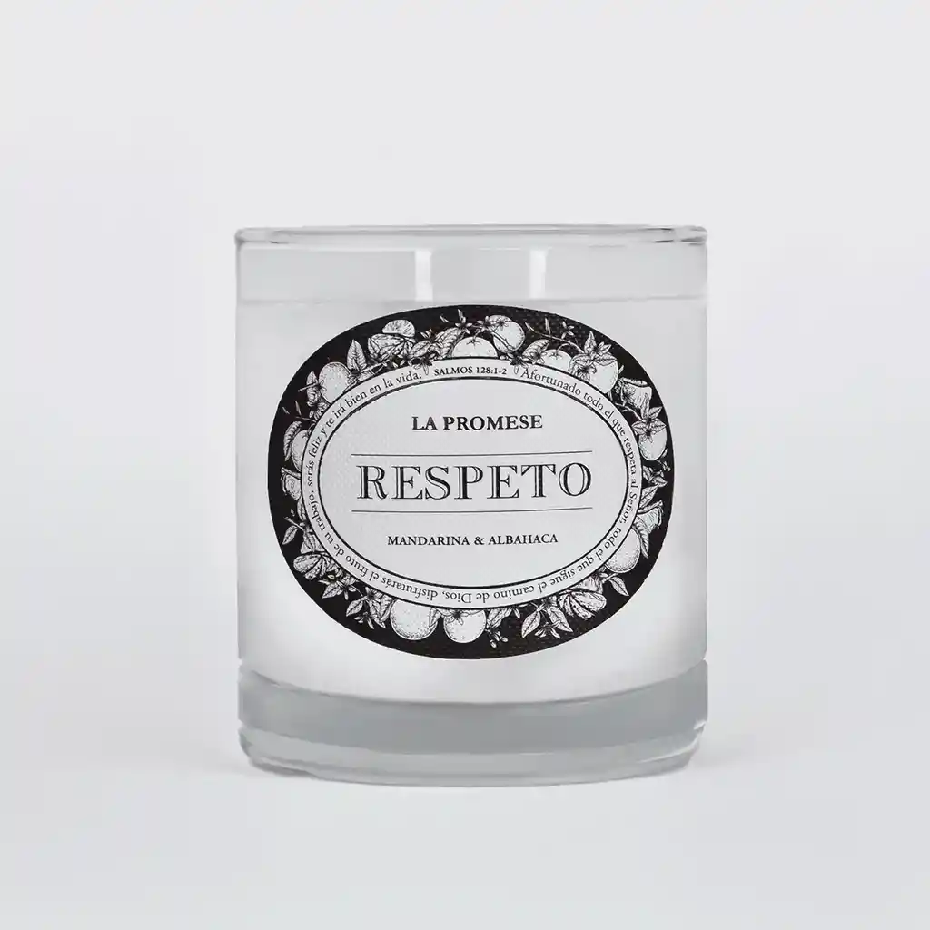 Respeto Vela Perfumada (mandarina & Albahaca)