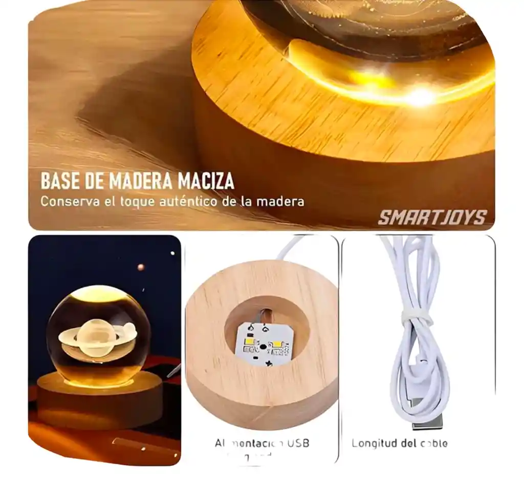 Esfera De Cristal Lampara