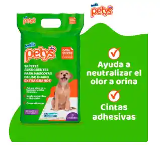 Petys Tapetes Absorbentes Con Gel * 12 Und Extra Grandes (60*80)