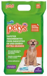 Petys Tapetes Absorbentes Con Gel * 12 Und Extra Grandes (60*80)