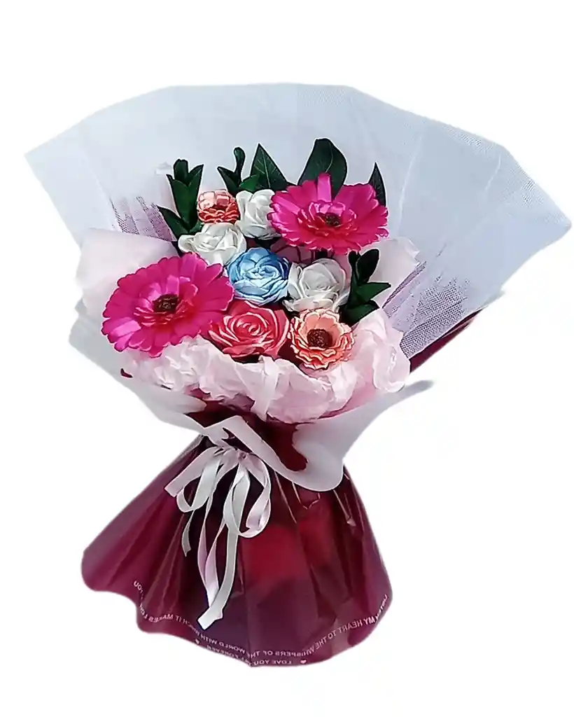 Ramo De Flores, Rosas Y Gerberas Unicornio Eterno
