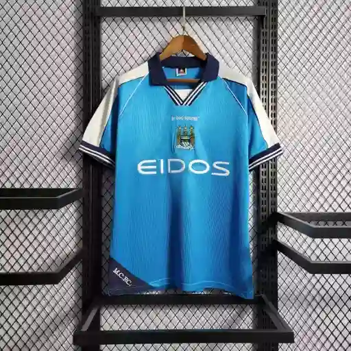 Camiseta Manchester City Año 2000-01 Conmemorativa (talla Xl)