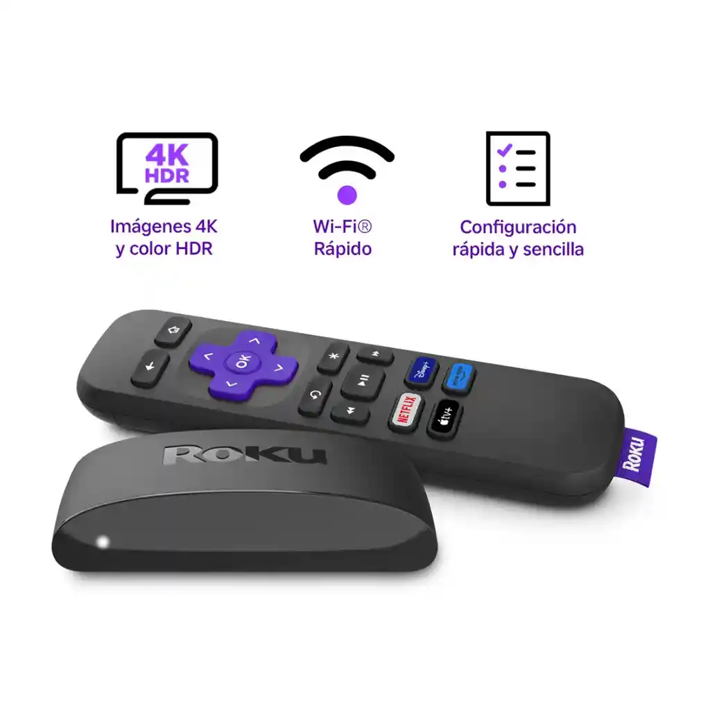 Roku Express 4k Modelo 3940 | Dispositivo Para Convertir Tv En Smart Tv - Alternativa A Tv Stick Y Android Box Tv