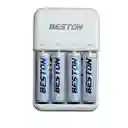 Baterias Aa Recargable X 4 Pack 2700mah + Cargador Pila