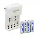 Baterias Aa Recargable X 4 Pack 2700mah + Cargador Pila