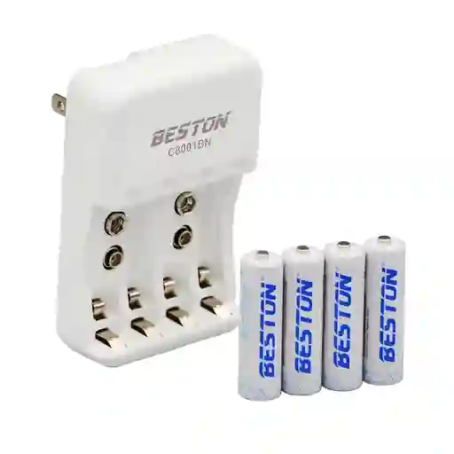 Baterias Aa Recargable X 4 Pack 2700mah + Cargador Pila