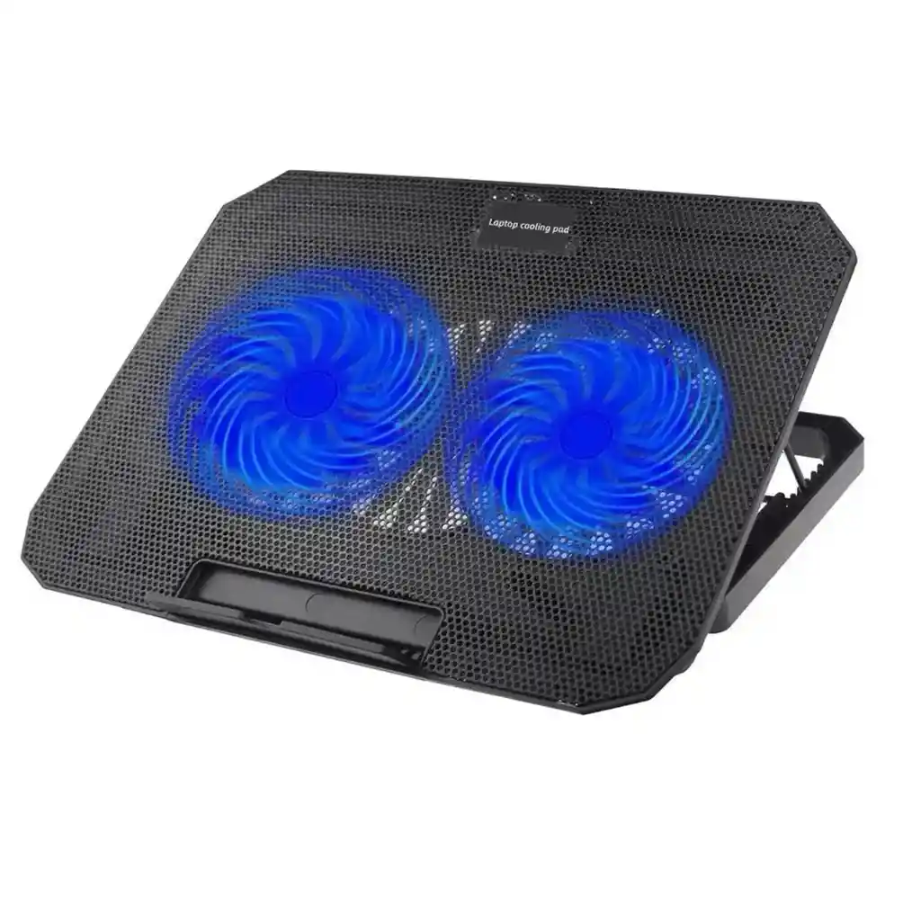Base Refrigerante Para Portátil N99 2 Ventiladores Notebook Negro