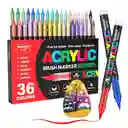 Marcadores Acrilicos Punta Pincel 36 Unidades