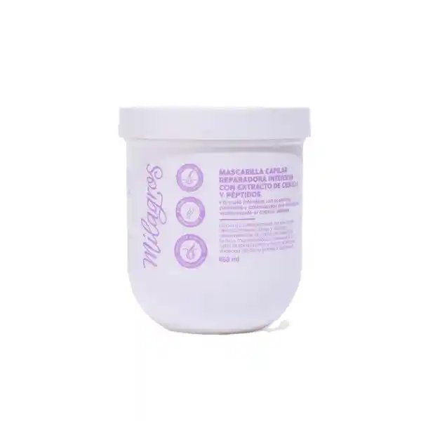 Mascarilla Capilar Reparadora Intensiva Milagros Extracto De Cebolla Y Péptidos 450ml