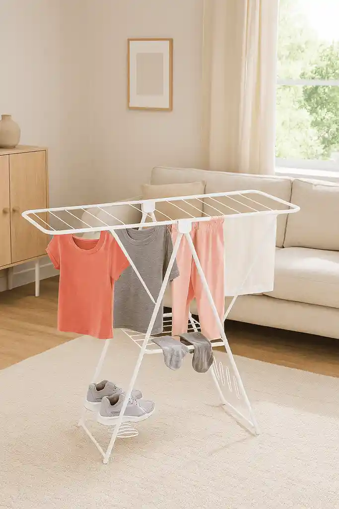 Tendedero Para Ropa Piso Plegable Amplio Resistente