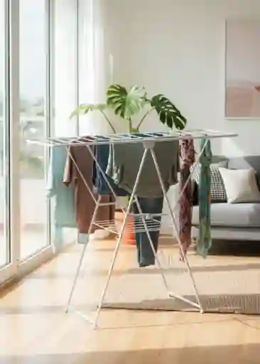 Tendedero Para Ropa Piso Plegable Amplio Resistente