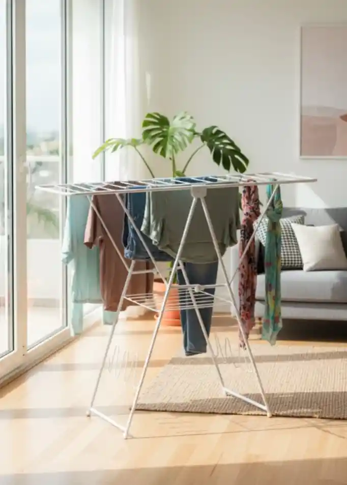 Tendedero Para Ropa Piso Plegable Amplio Resistente