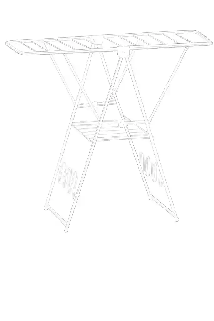 Tendedero Para Ropa Piso Plegable Amplio Resistente