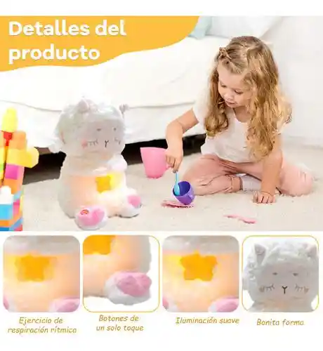 Peluche Oveja Que Respira Bebé Dormido Para La Ansiedad