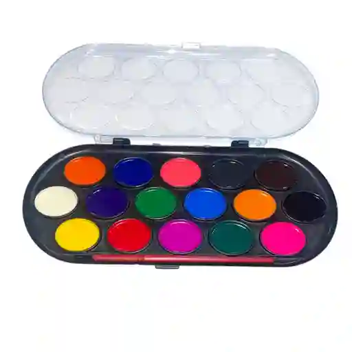 Acuarela X 16 Colores + Pincel Ref. Pt22249