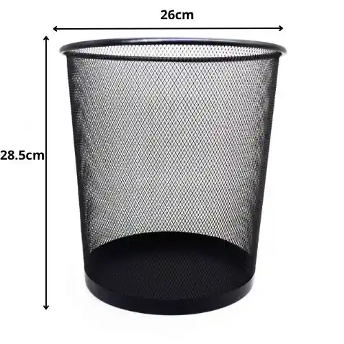 Papelera De Malla Redonda Para Piso – Mediana