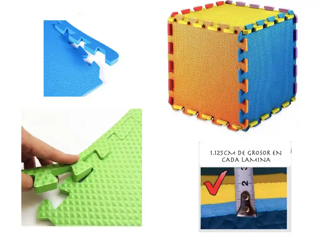 Tapete Foamy 60 X 60 - 8 Laminas