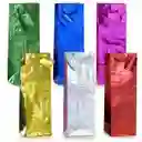 Bolsa De Regalo Metalizada Para Botella De Licor Colores Surtidos Primavera