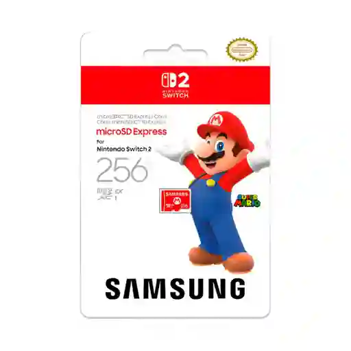 Memoria Micro Sd Esxpress Card 256 Gb Para Switch 2 Samsung