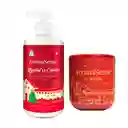 Jabon Liquido + Vela Aromasense Manzana Navidad Rojo