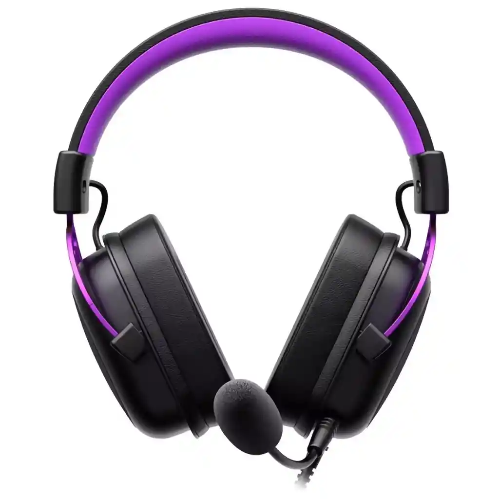 Diadema Gamer Havit Gamenote H2002c+u Usb 7.1 Negro Morado