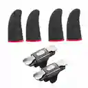 Gatillos L1 R1 Gamer Para Celular + 2 Pares De Dedales