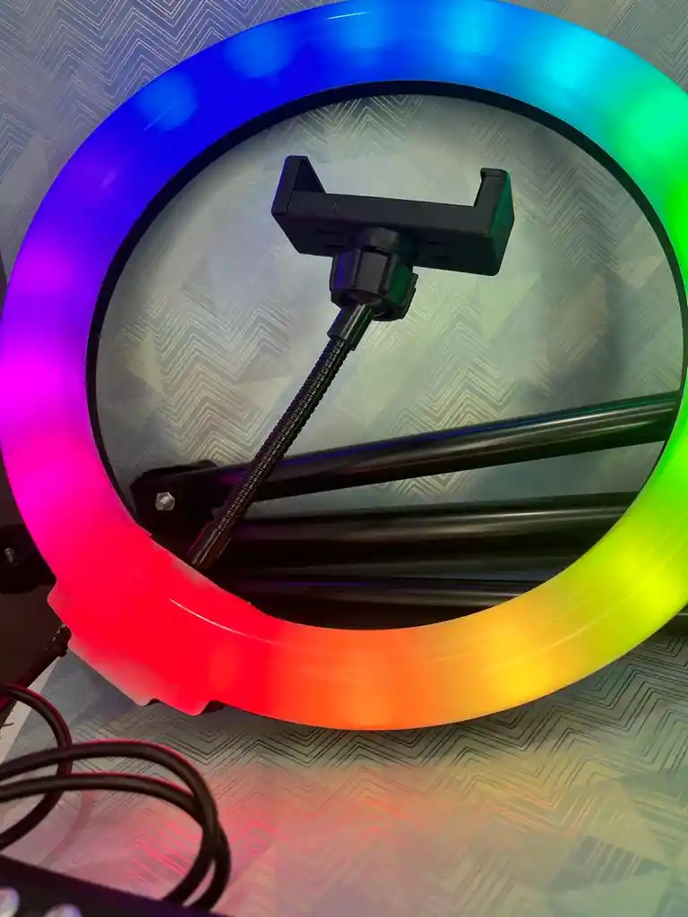 💡 Aro De Luz Profesional Rgb 🌈iluminación Perfecta Para Tus Fotos Y Videos.