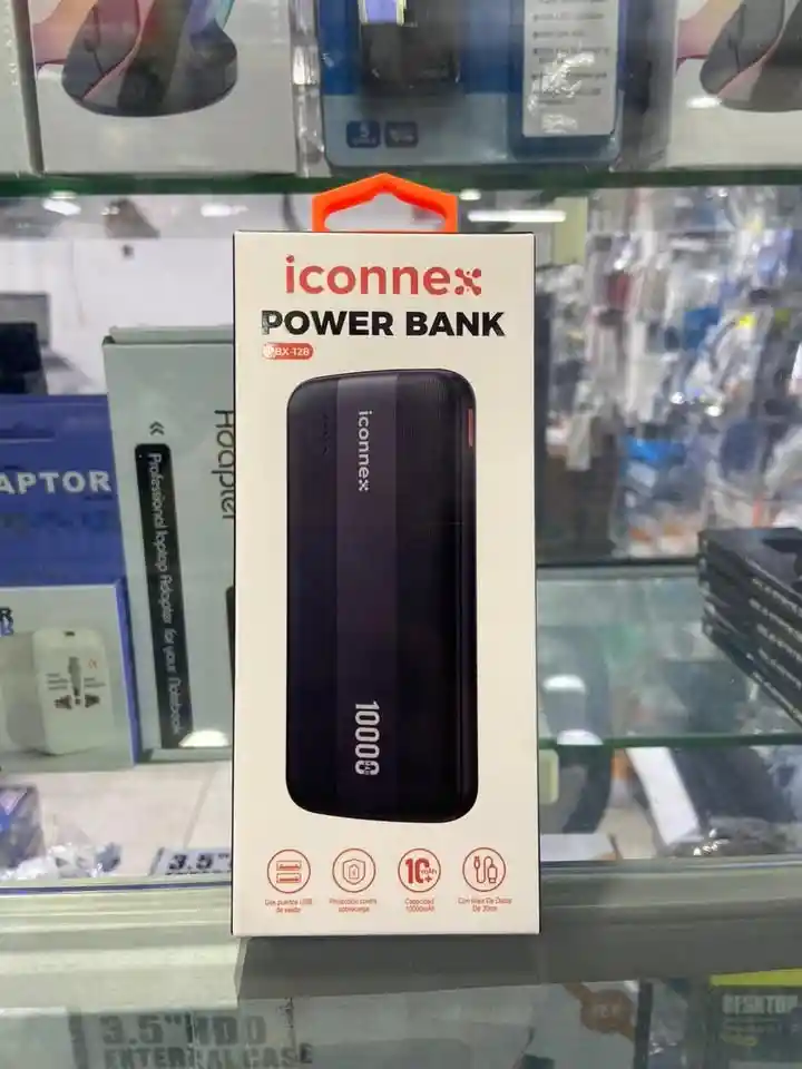 Batería Portátil Power Bank Iconnex 10000mah Reales Con Carga Rápida, Doble Puerto Usb Y Protección Contra Sobrecarga | Compatible Con Iphone, Samsung Y Xiaomi