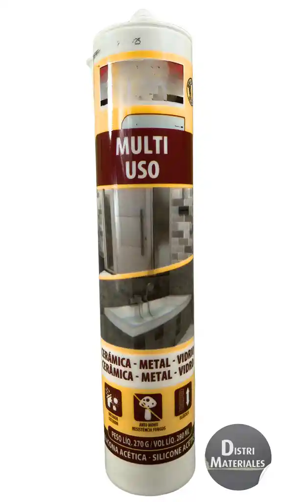 Tubo Silicona Antihongo Blanca Economica