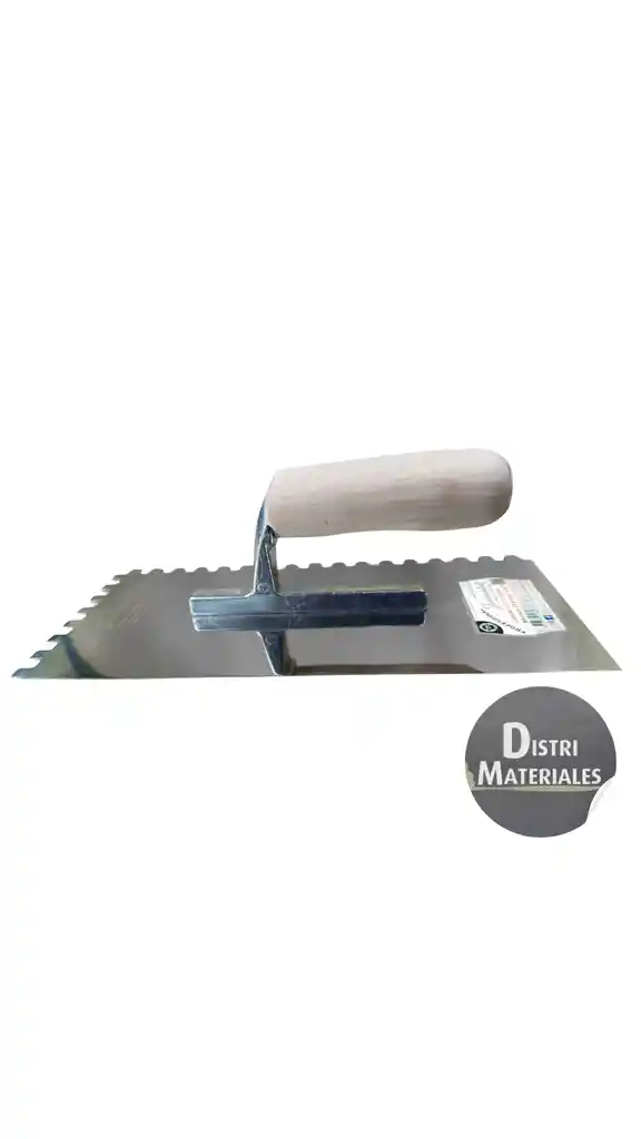Llana Dentada Acero Inox Mango Madera Jamaka