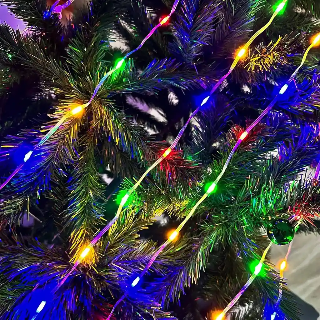 Instalación Cortina Luces Led Navidad 6m X 60cm