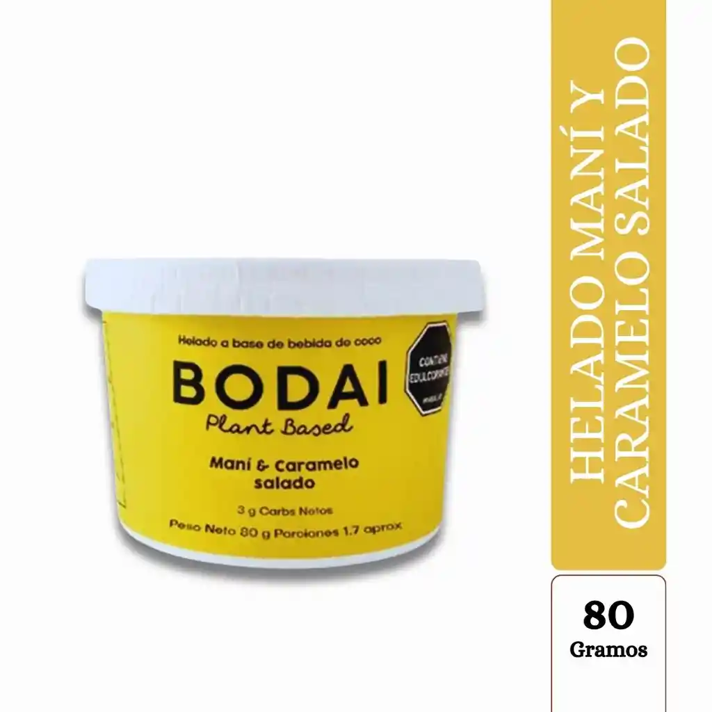 Helado Bodai Personal Mani Y Caramelo Salado