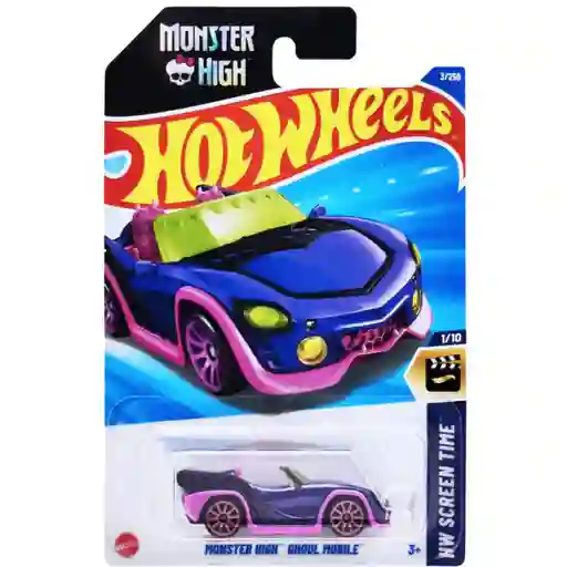 Juguete Carro Hot Wheels Original Monster High Ghoul Mobile Hw Screen Time