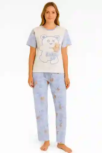 Conjunto De Pijama Estampada De Dos Piezas Talla Unica
