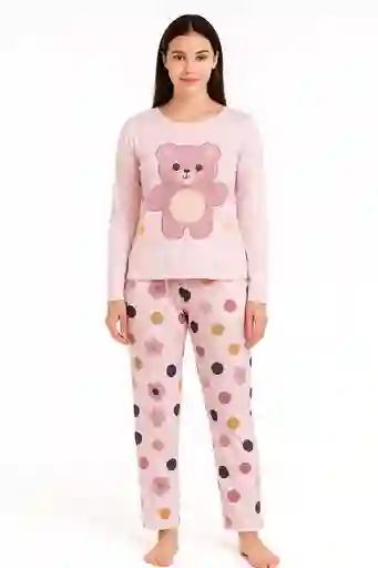 Conjunto De Pijama Estampada De Dos Piezas Talla Unica