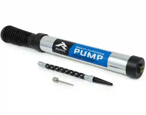 Inflador Runic Doble Acción Para Balones Bicicletas Juguetes/ Plateado