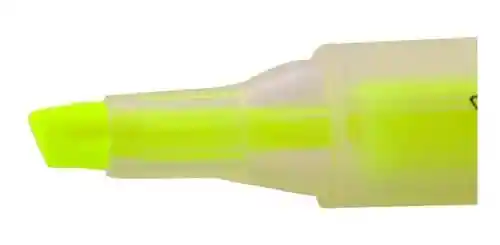 Resaltador Amarillo Punta Triangular En Bicel