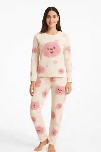 Conjunto De Pijama Estampada De Dos Piezas Talla Unica